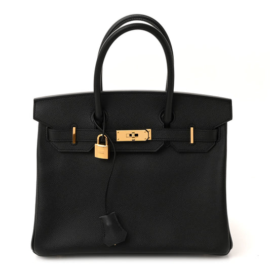 Epsom Birkin 30 Black