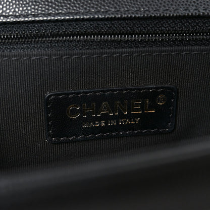 Caviar Quilted New Medium Boy Flap Black