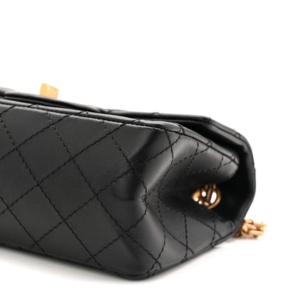 Calfskin Quilted 2.55 Reissue Mini Flap Black
