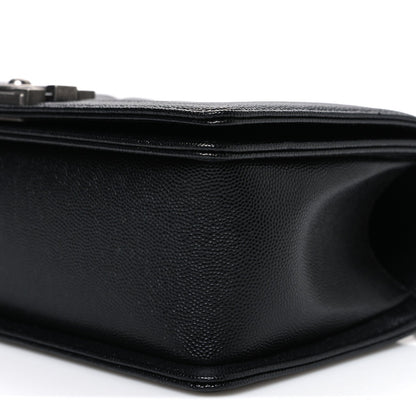 Caviar Quilted Medium Boy Flap Black