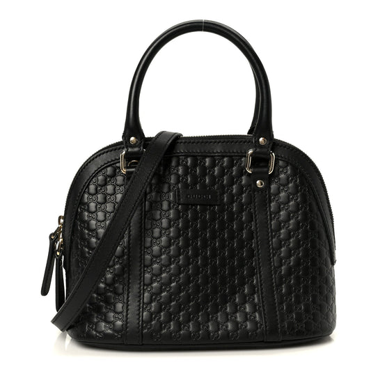 Microguccissima Mini Dome Bag Black