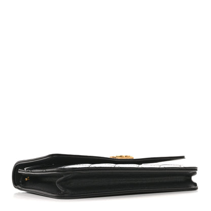 Lambskin Quilted Boy Wallet On Chain WOC Black