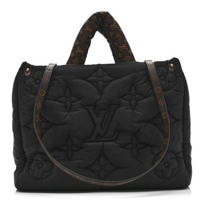 Econyl Monogram Pillow Giant Onthego MM Black