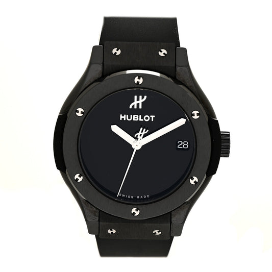 Ceramic Rubber 33mm Classic Fusion Black Magic Quartz Watch Black 581.CX.1270.RX.MDM