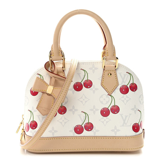 LV X TM Monogram Cerises Alma BB White
