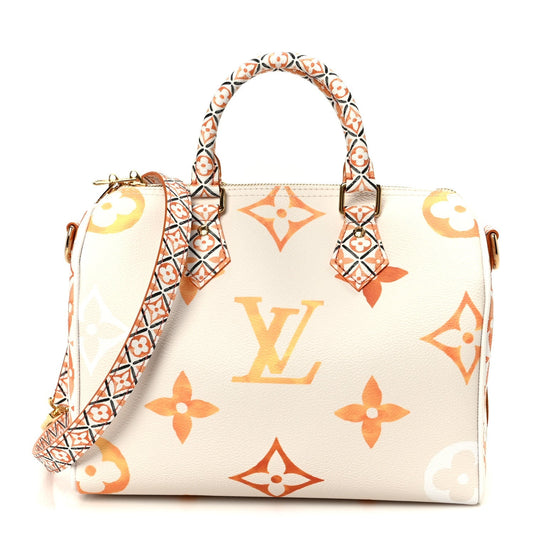 Monogram Giant By The Pool 2.0 Speedy Bandouliere 25 Apricot