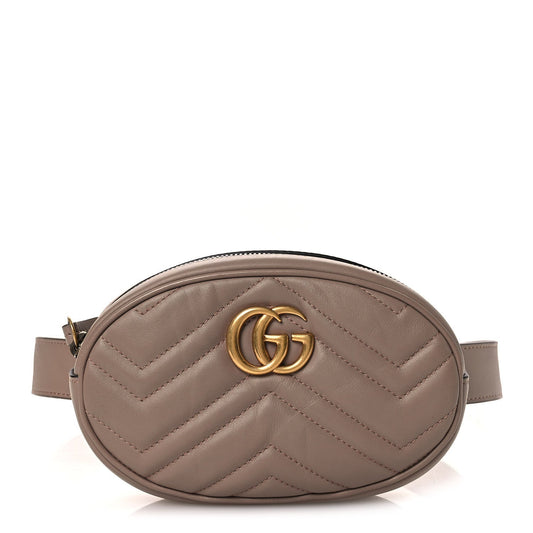 Calfskin Matelasse GG Marmont Belt Bag 85 34 Porcelain Rose