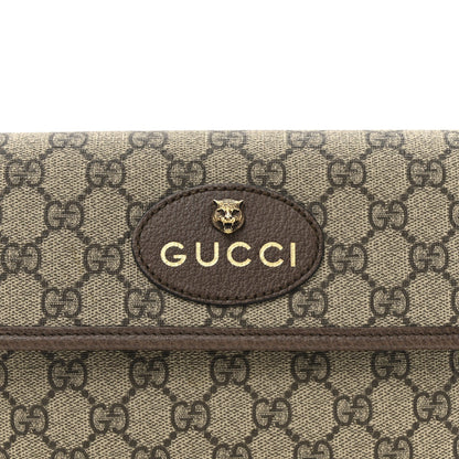 GG Supreme Monogram Neo Vintage Web Belt Bag Brown
