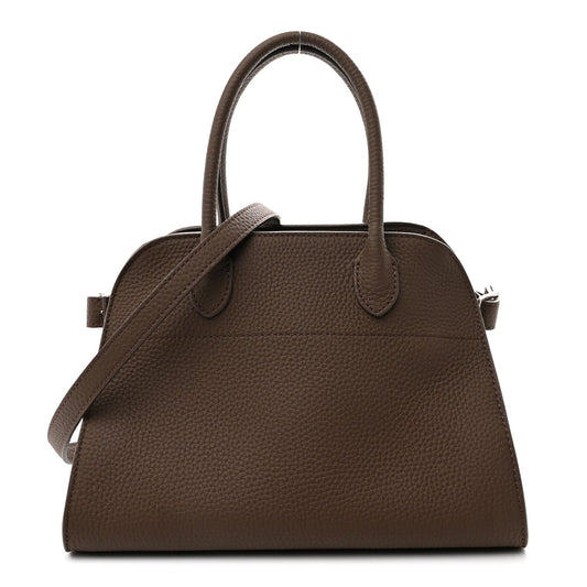 Grained Calfskin Soft Margaux 10 Bag Dark Olive