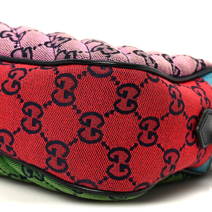 Monogram Multicolor Matelasse Diagonal Small GG Marmont Chain Shoulder Bag Pink Blue Green Red Light Blue