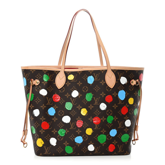 LV X YK Monogram Dots Neverfull MM