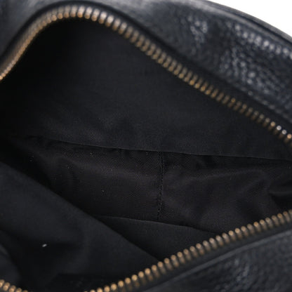Pebbled Calfskin Mini Soho Disco Bag Black