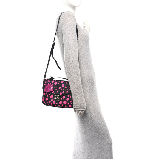 LV x YK Empreinte Monogram Giant Pochette Metis Black Fuchsia
