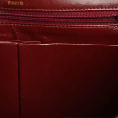 Lambskin Medium Double Flap Black