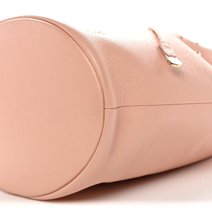 Caviar Deauville Drawstring Bucket Bag Light Pink