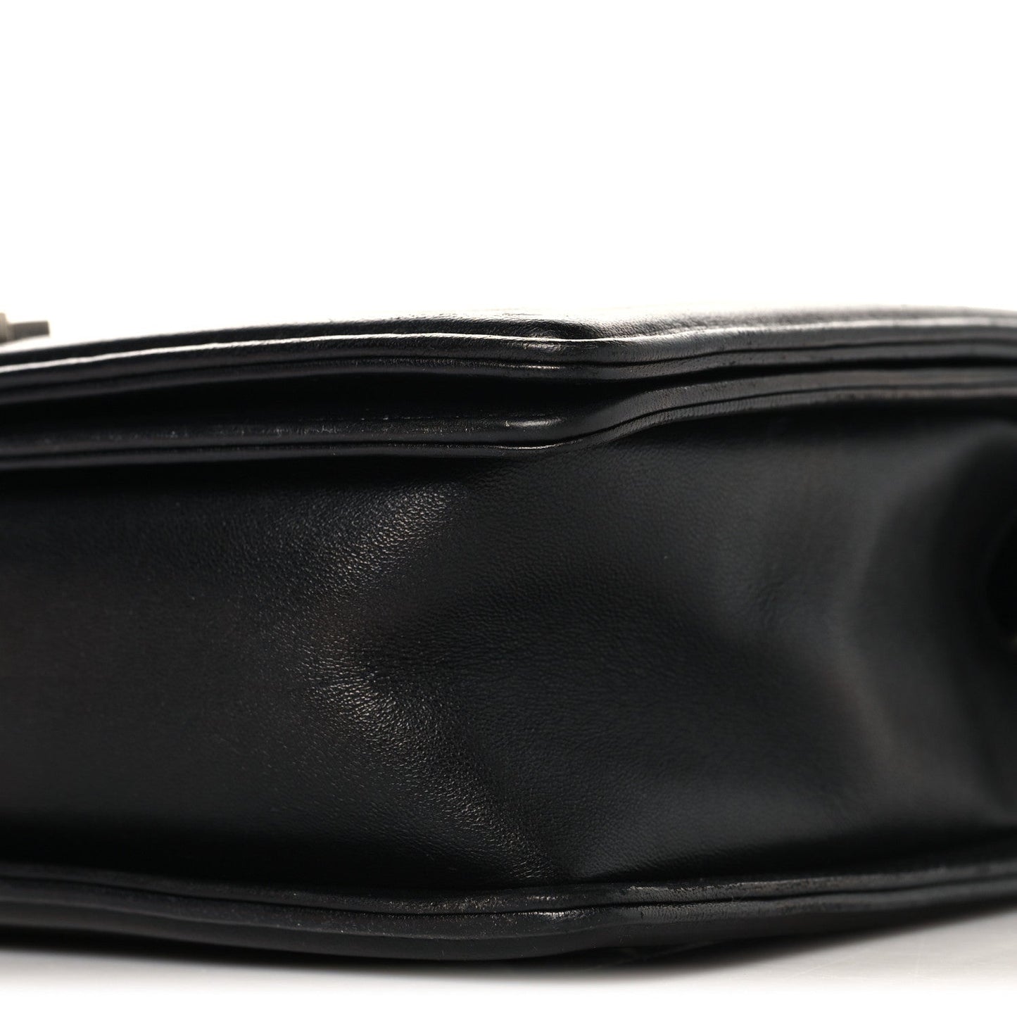 Lambskin Quilted New Medium Boy Flap Black