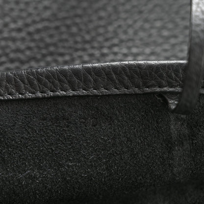 Grained Calfskin Medium N/S Park Tote Black
