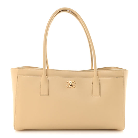 Calfskin Archetype Small Shopping Tote Beige