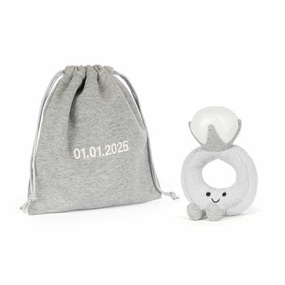 Amuseables Diamond Ring with Personalized Bag