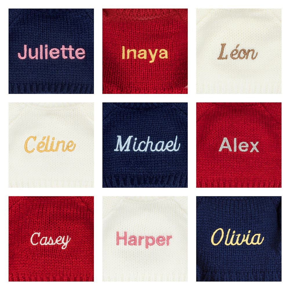 Blushkin Blossom Luxe Bunny with Personalized Navy Jumper