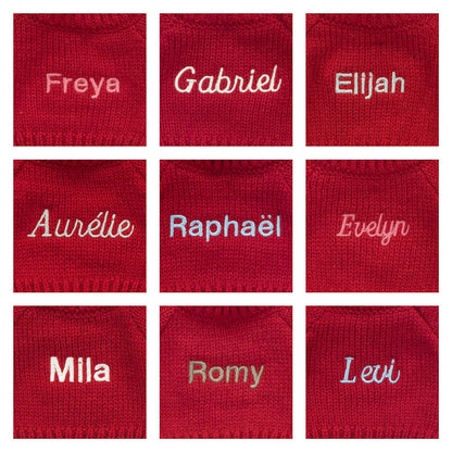 Bashful Tiger with Personalized Red Jumper
