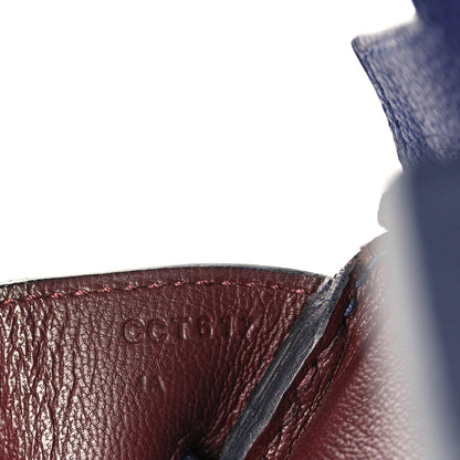 Togo Swift Officier Birkin 30 Bleu Encre Rouge H