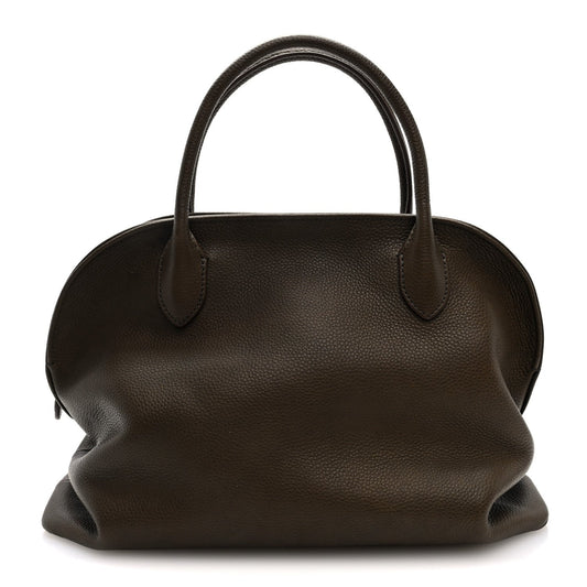 Grained Saddle Calfskin Agnes Bag Truffle