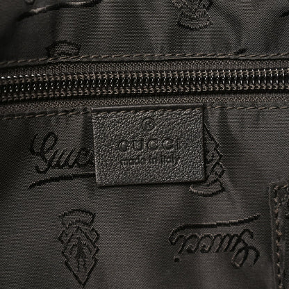 Guccissima Medium Flat Messenger Bag Black