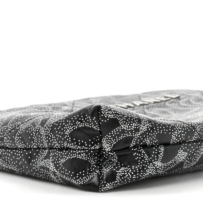 Printed Calfskin Quilted Chanel 22 Black