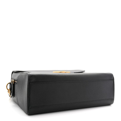 Dollar Calfskin GG Marmont Briefcase Black