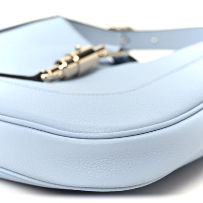 Grained Calfskin Web Medium Jackie 1961 Hobo Light Blue