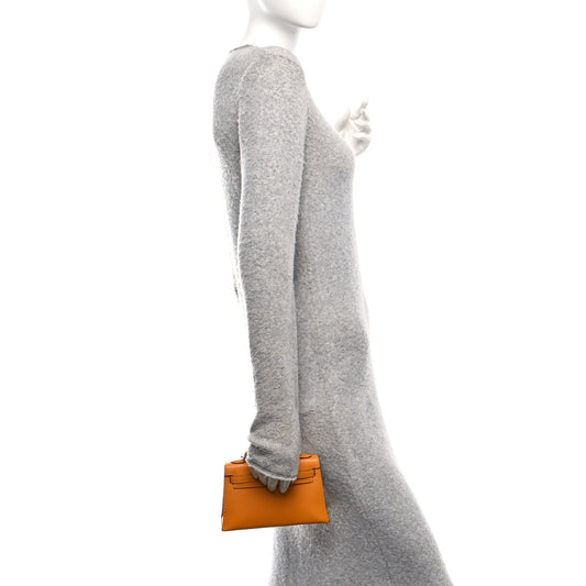 Chevre Chamkila Mini Kelly Sellier 20 Jaune D'or