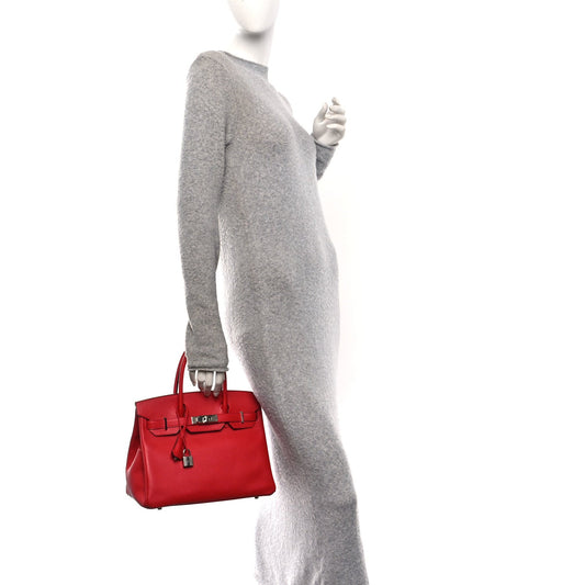 Epsom Birkin 30 Rouge Vif