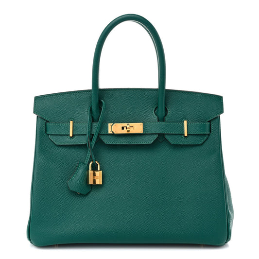 Epsom Birkin 30 Malachite