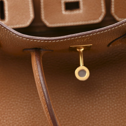 Togo Birkin 25 Gold