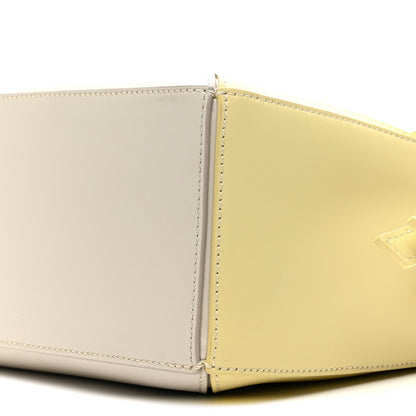 X ALBERS Nappa Calfskin Small Puzzle Bag Pale Grey Light Citrine