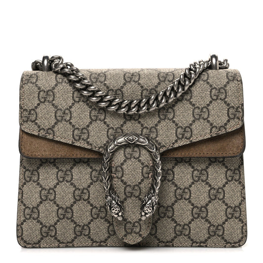 GG Supreme Monogram Mini Dionysus Shoulder Bag Taupe