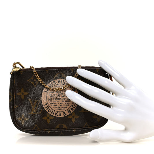 Monogram Complice Trunks and Bags Mini Pochette Accessories Beige