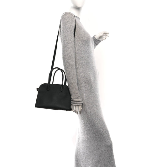 Grained Calfskin Soft Margaux 10 Bag Black