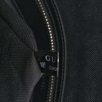 GG Supreme Monogram Web Small Flat Messenger Bag Black Grey