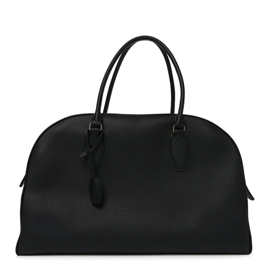 Matte Grained Calfskin India 15.75 Black