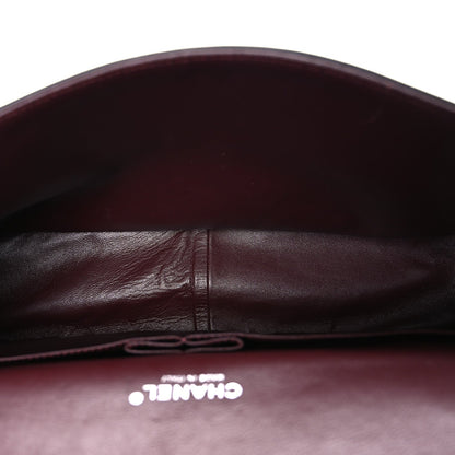 Lambskin Quilted Maxi Double Flap Black