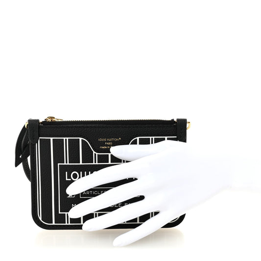 Calfskin Neverfull Inside Out MM Pochette Black