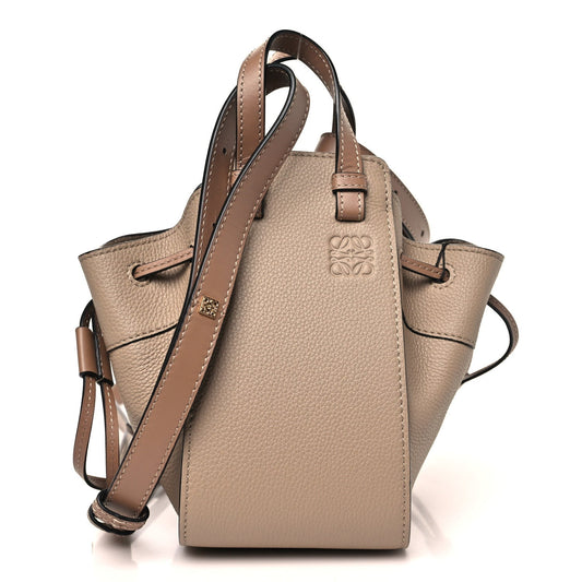Calfskin Mini Hammock Shoulder Bag Sand Mink