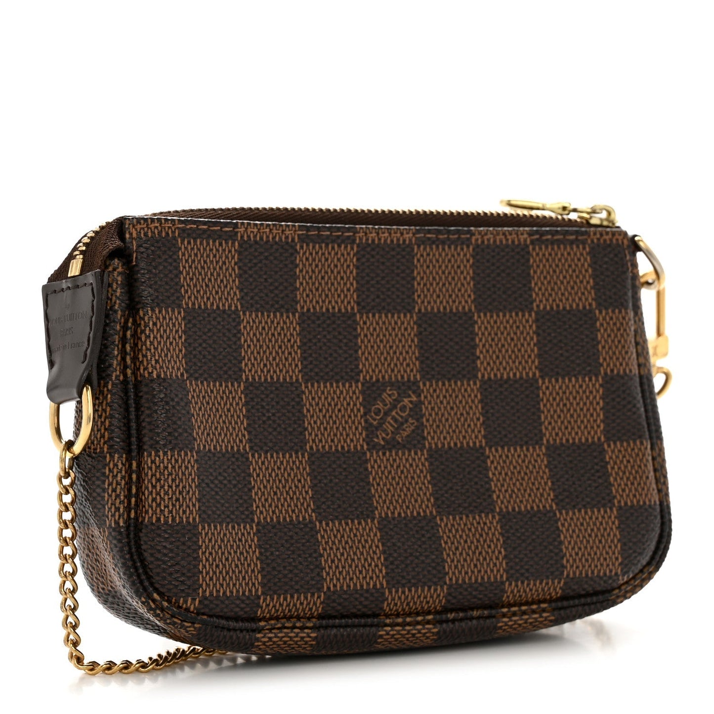 Damier Ebene Complice Trunks and Bags Mini Pochette Accessories Red