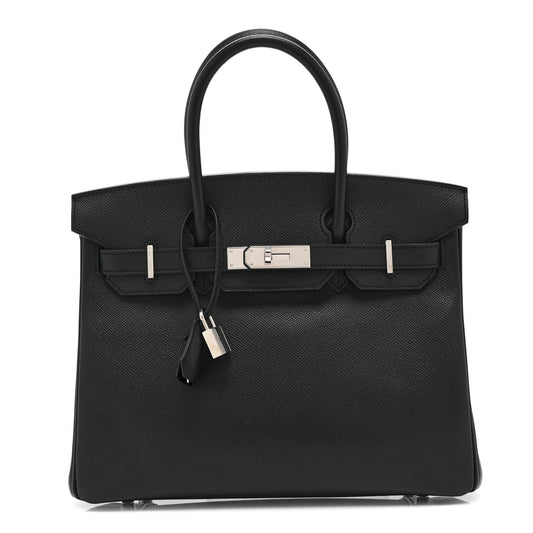 Epsom Birkin 30 Black
