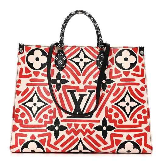 Monogram Giant Crafty Onthego GM Creme Rouge Black