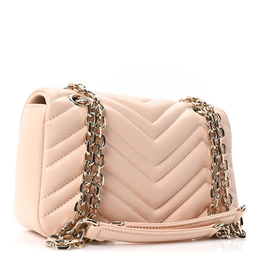 Lambskin Matelasse Small GG Marmont Shoulder Bag Millenial Pink