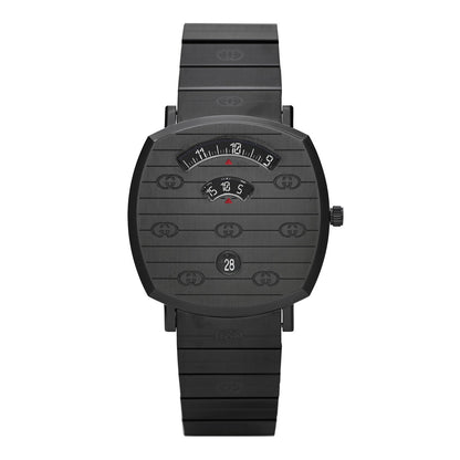 PVD Stainless Steel 38mm Grip Quartz Watch Black