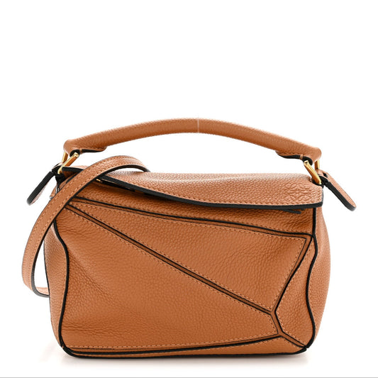 Calfskin Mini Puzzle Bag Tan
